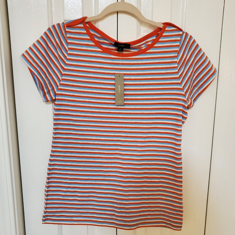 J Crew Wide-neck slub ringer t-shirt - Picture 2 of 5